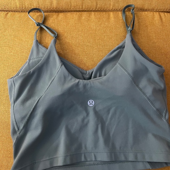 Lululemon Align Cropped Cami tank top - green size 6 - Picture 2 of 2